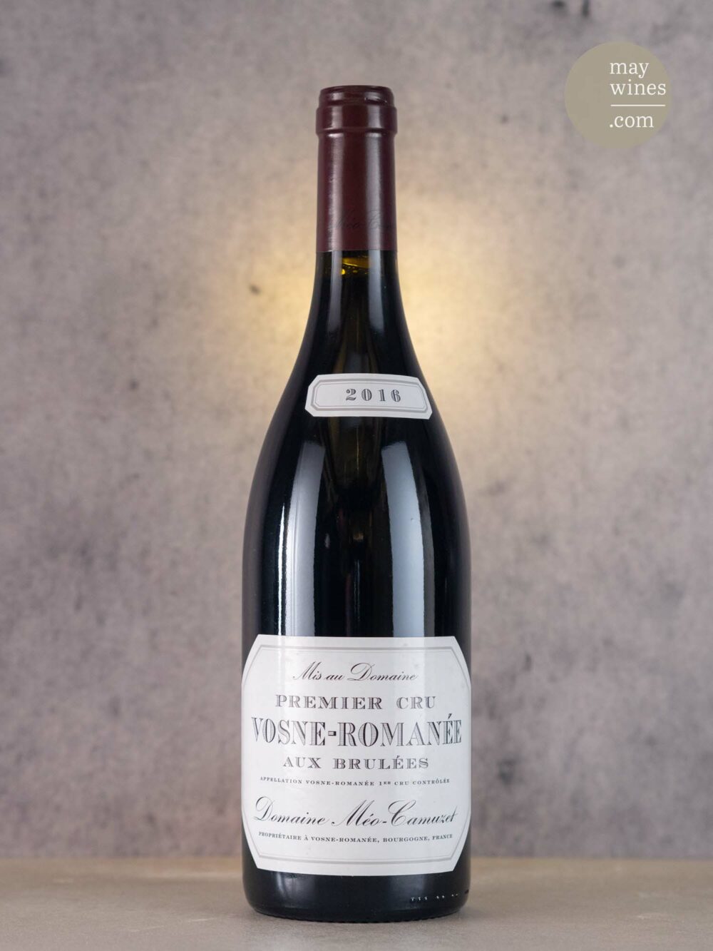 May Wines – Rotwein – 2016 Vosne-Romanée Aux Brûlées Premier Cru - Domaine Méo-Camuzet