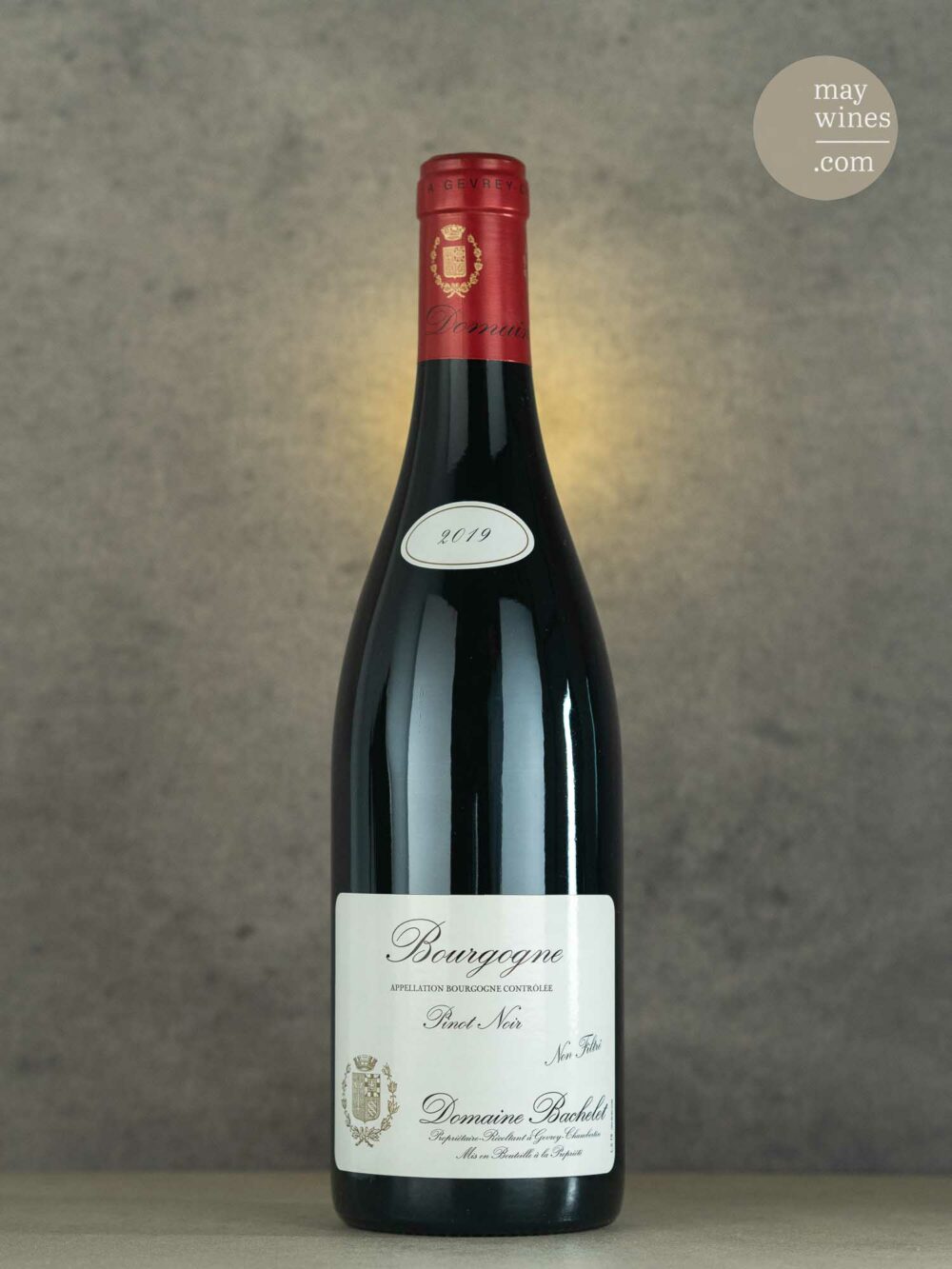 May Wines – Rotwein – 2019 Bourgogne Pinot Noir - Domaine Bachelet