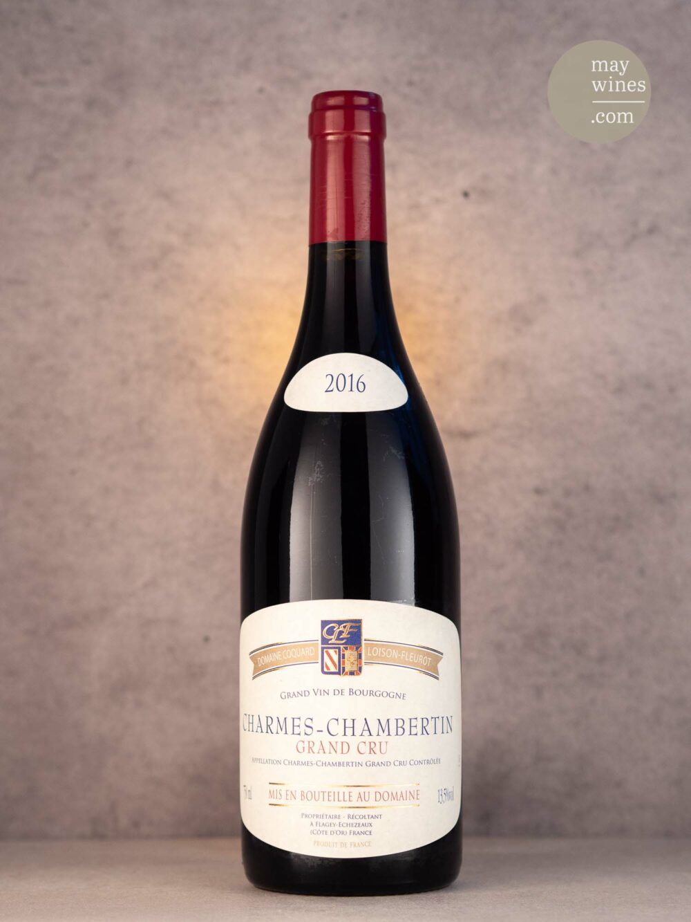 May Wines – Rotwein – 2016 Charmes-Chambertin Grand Cru - Domaine Coquard Loison Fleurot