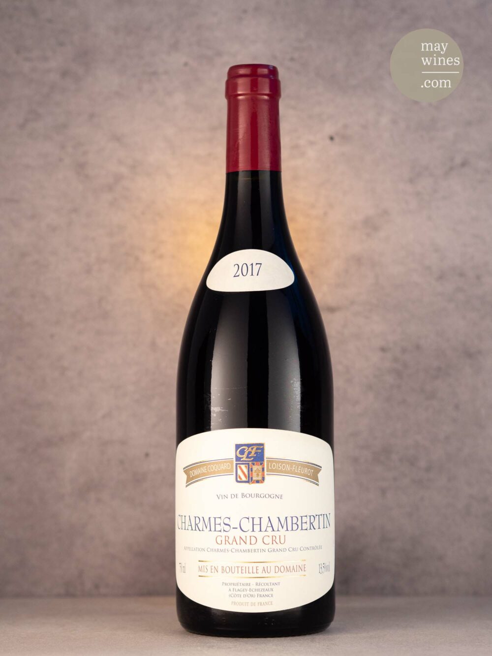 May Wines – Rotwein – 2017 Charmes-Chambertin Grand Cru - Domaine Coquard Loison Fleurot