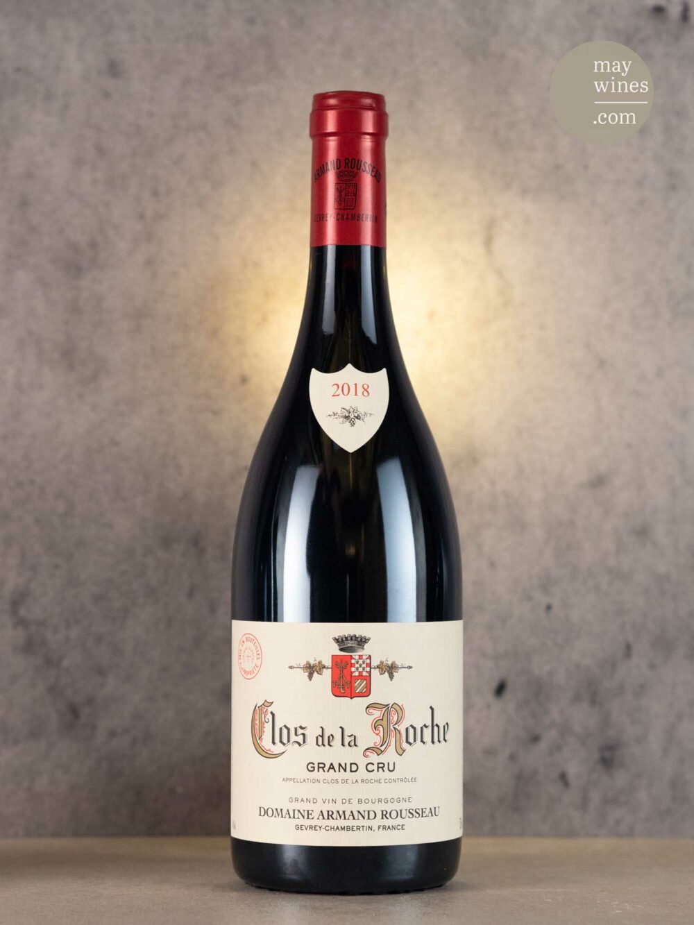 May Wines – Rotwein – 2018 Clos de la Roche Grand Cru  - Domaine Armand Rousseau