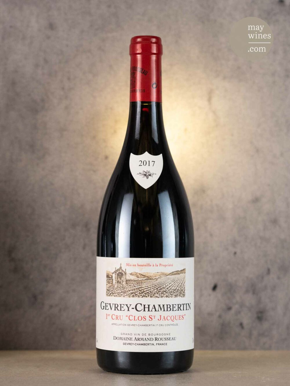 May Wines – Rotwein – 2017 Gevrey-Chambertin Clos St. Jacques Premier Cru - Domaine Armand Rousseau