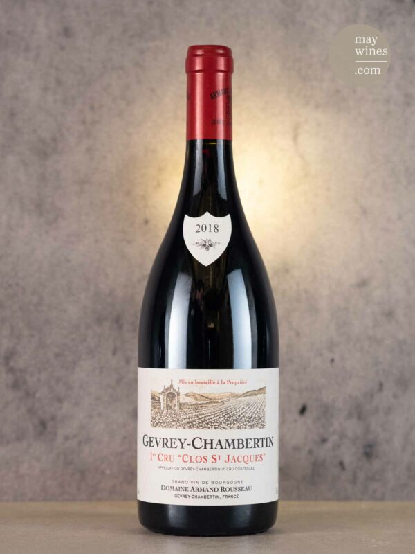 May Wines – Rotwein – 2018 Gevrey-Chambertin Clos St. Jacques Premier Cru - Domaine Armand Rousseau