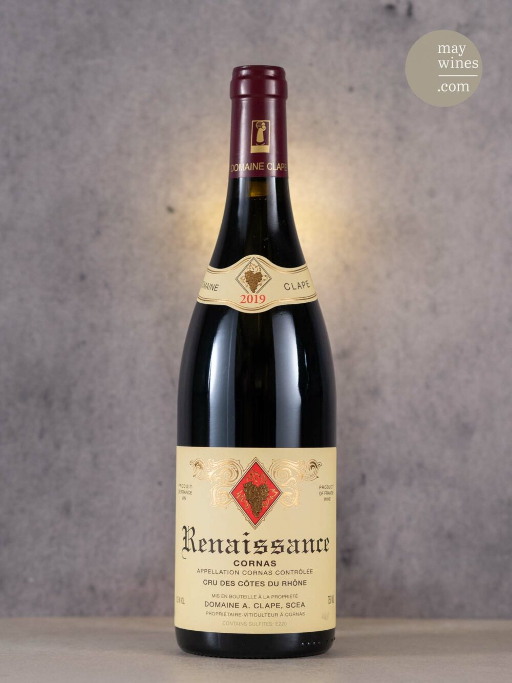 May Wines – Rotwein – 2019 Renaissance - Domaine Clape