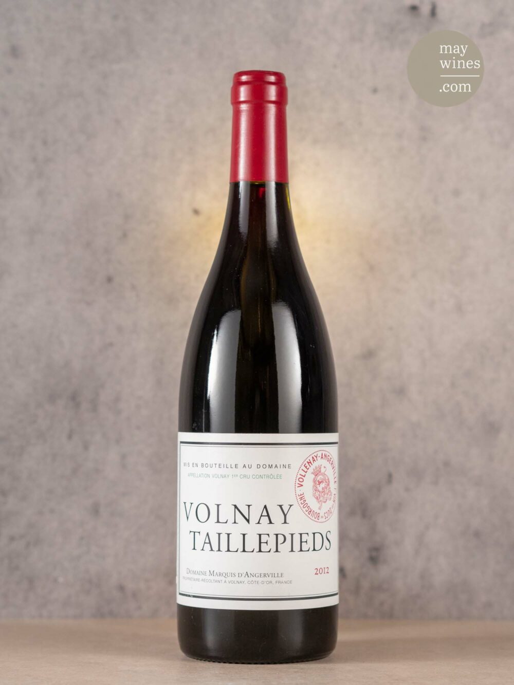 May Wines – Rotwein – 2012 Volnay Taillepiedes Premier Cru - Marquis d'Angerville