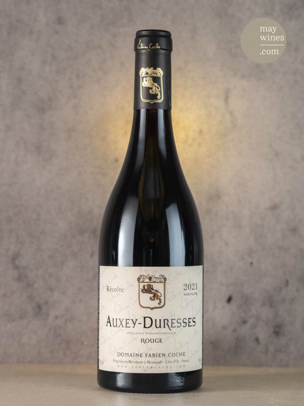 May Wines – Rotwein – 2021 Auxey-Duresses Rouge AC - Domaine Fabien Coche