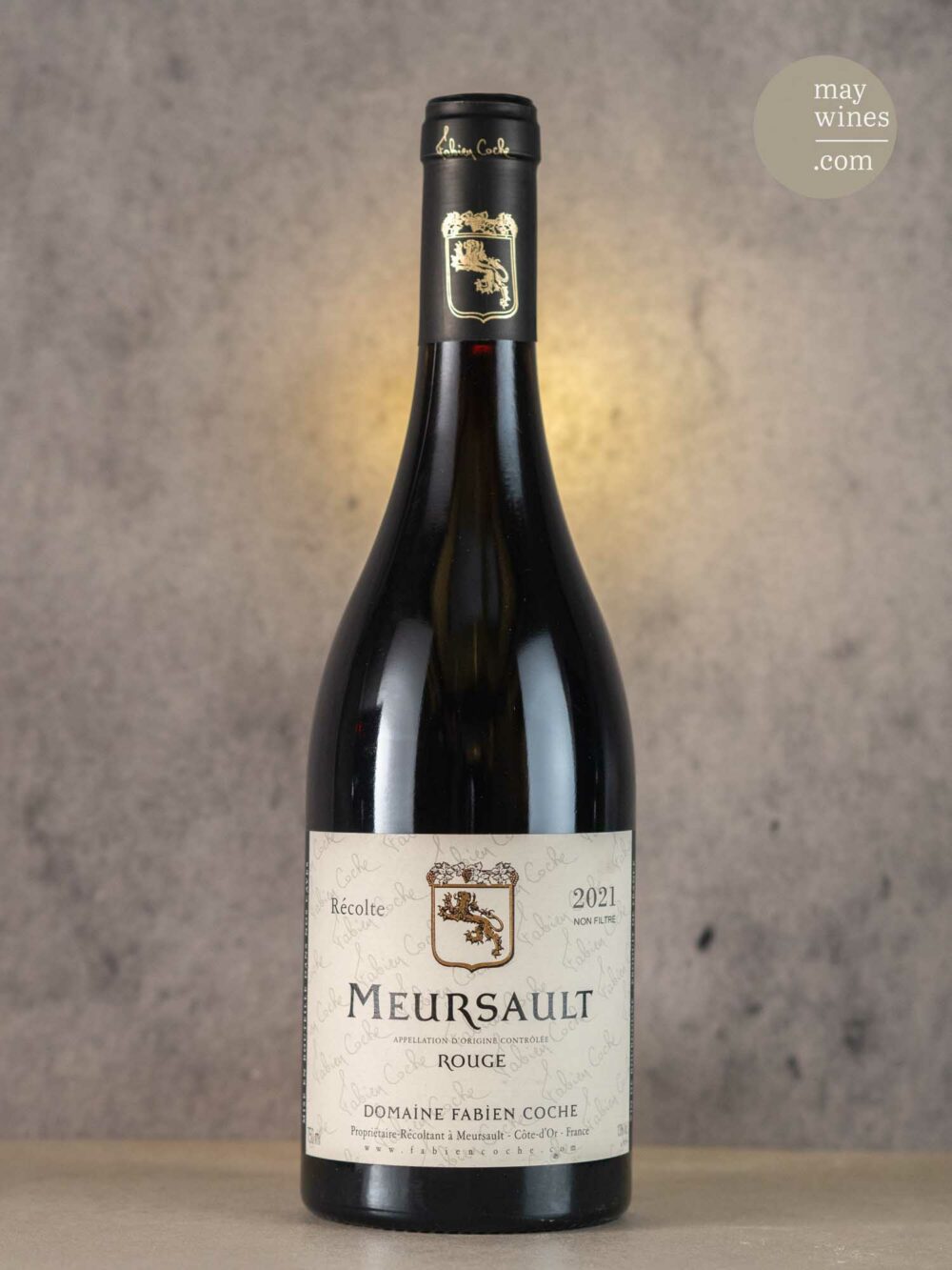 May Wines – Rotwein – 2021 Meursault Rouge AC - Domaine Fabien Coche