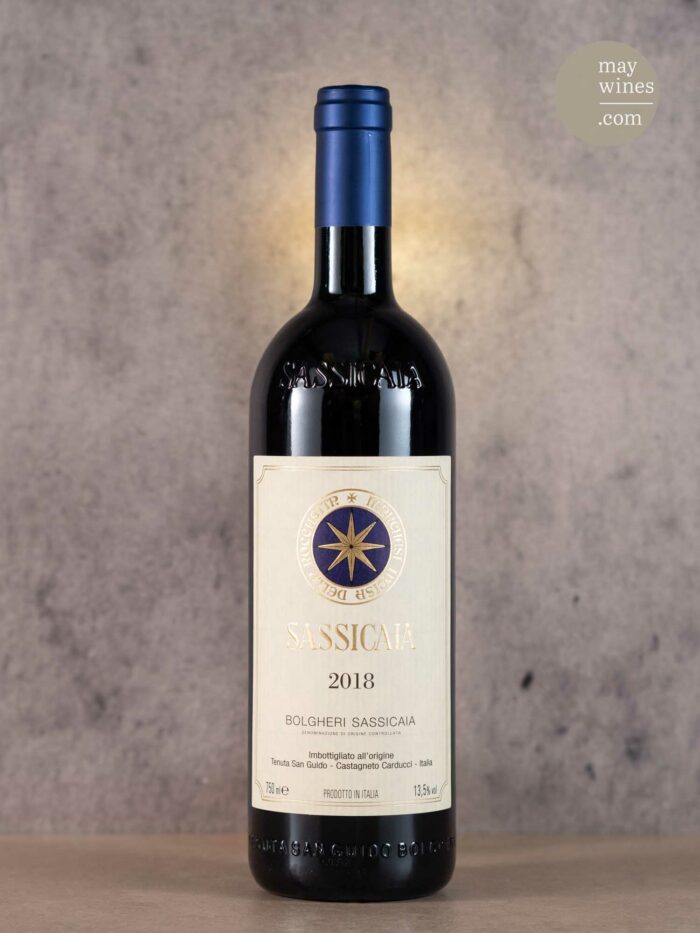May Wines – Rotwein – 2018 Sassicaia - Tenuta San Guido