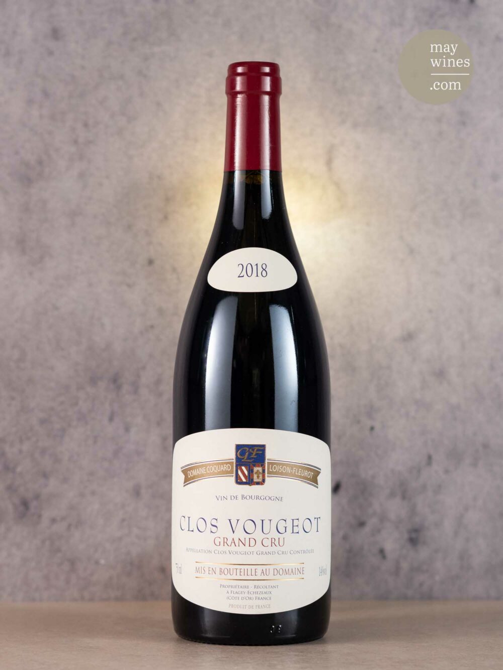May Wines – Rotwein – 2018 Clos Vougeot Grand Cru - Domaine Coquard Loison Fleurot