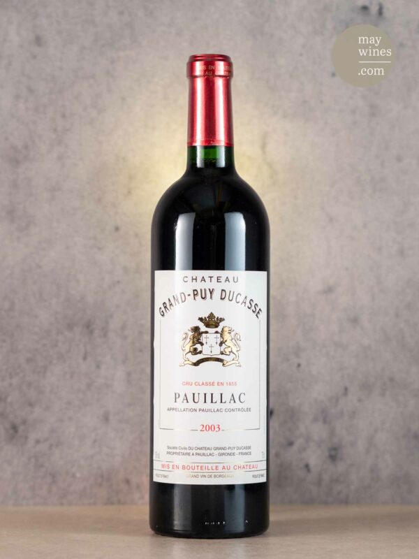 May Wines – Rotwein – 2003 Château Grand Puy Ducasse