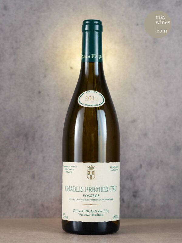 May Wines – Weißwein – 2017 Chablis Vosgros Premier Cru - Gilbert Picq