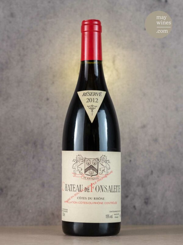 May Wines – Rotwein – 2012 Côtes du Rhône rouge - Château de Fonsalette